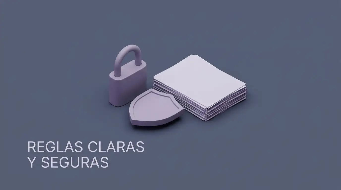 Candado, escudo y documentos como concepto de seguridad en CHEXX