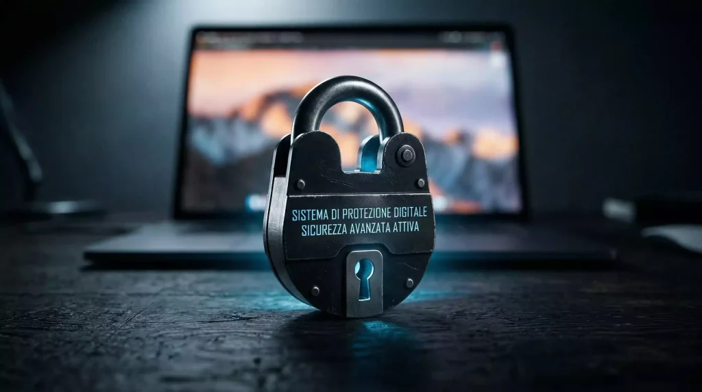 Candado digital protegiendo una wallet de criptomonedas contra amenazas de seguridad
